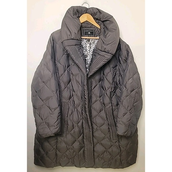 Portrait Women's Size 3X Down Puffer Coat Jacket Plus Size Winter Coat Quilted - Picture 1 of 12